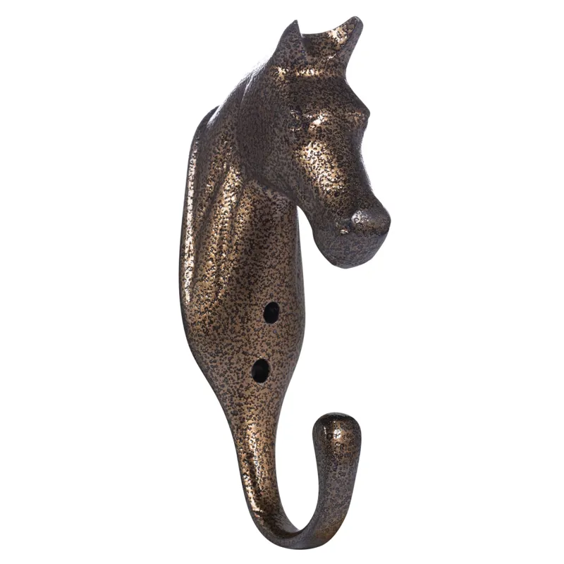 HKM Horse Head Coat Hook - Bronze