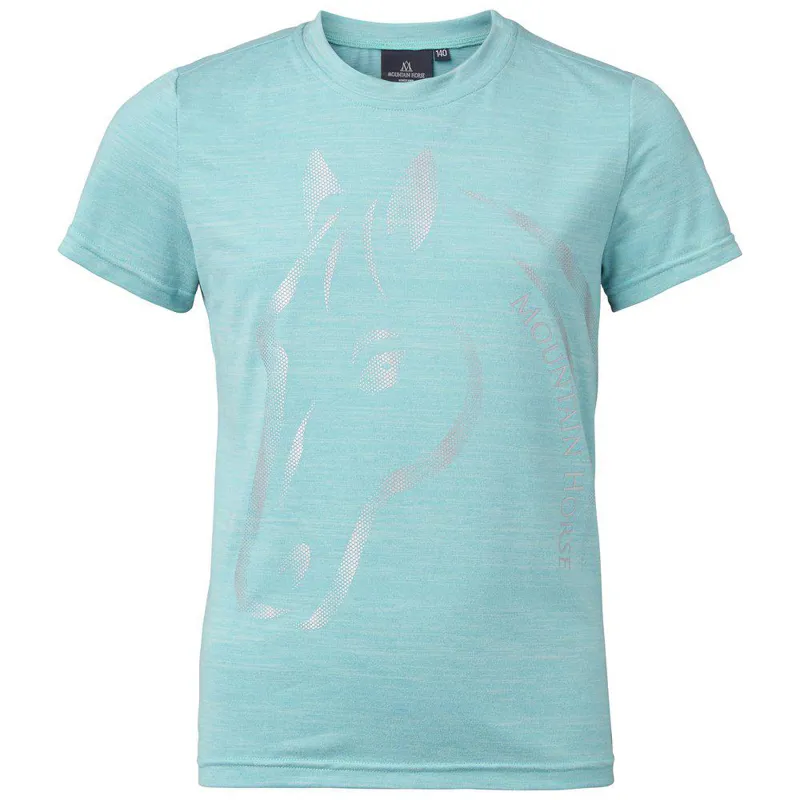 Mountain Horse U and I Junior Tech Tee - Teal Blue