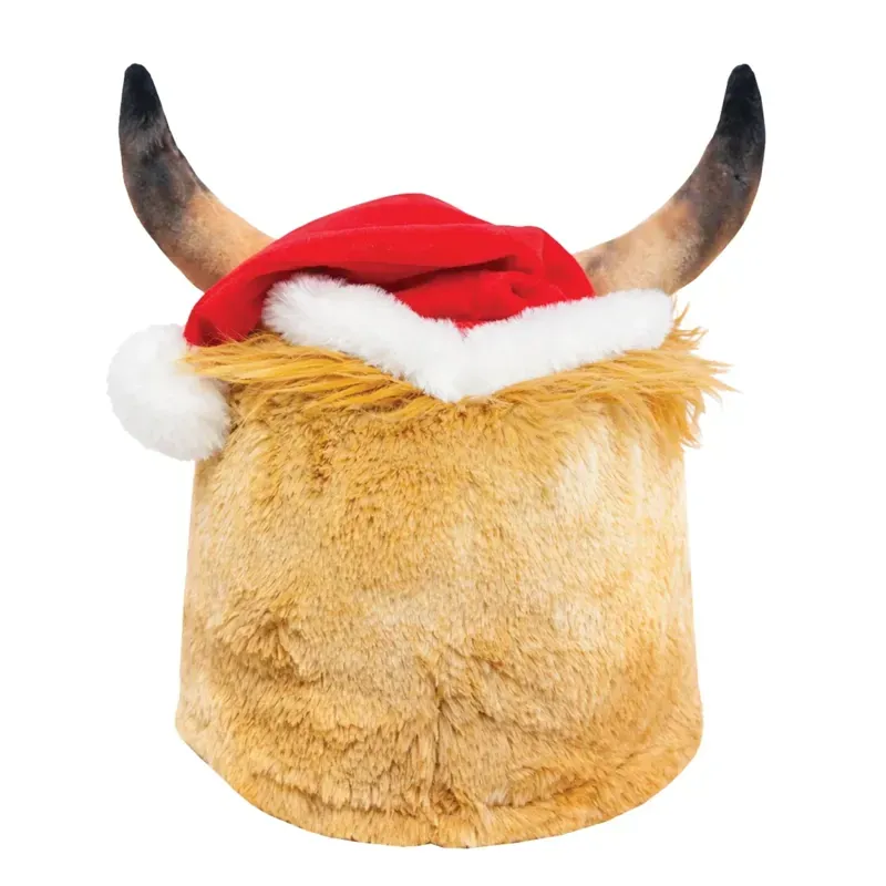Equetech Highland Cow Christmas Hat Silk-1