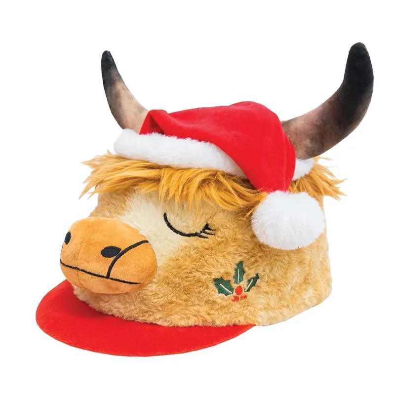 Equetech Highland Cow Christmas Hat Silk