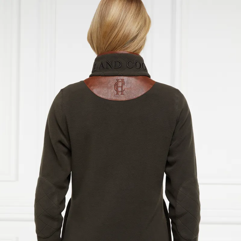 Holland Cooper Country Fleece Half Zip Ladies Jumper - Khaki-1