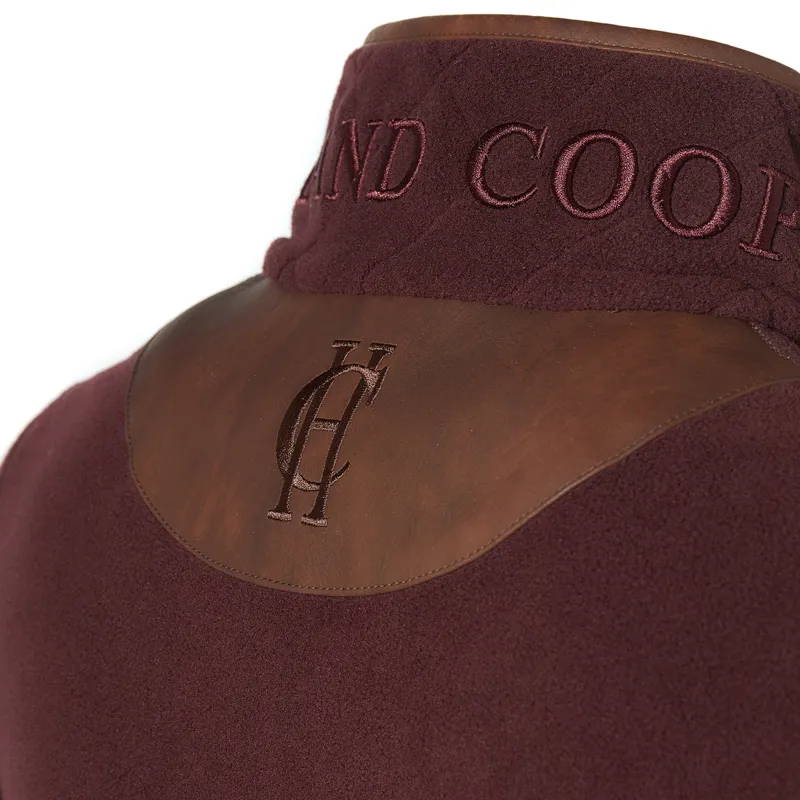 Holland Cooper Country Fleece Half Zip Ladies Jumper - Mulberry-3