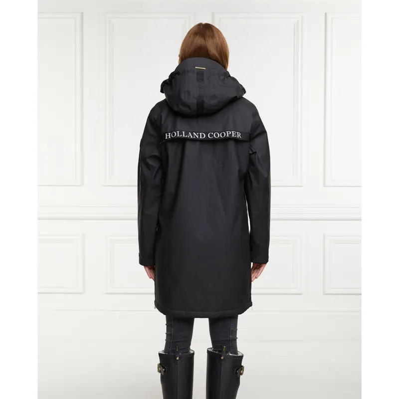 Holland Cooper Brecon Winter Ladies Long Waterproof Jacket - Black-1