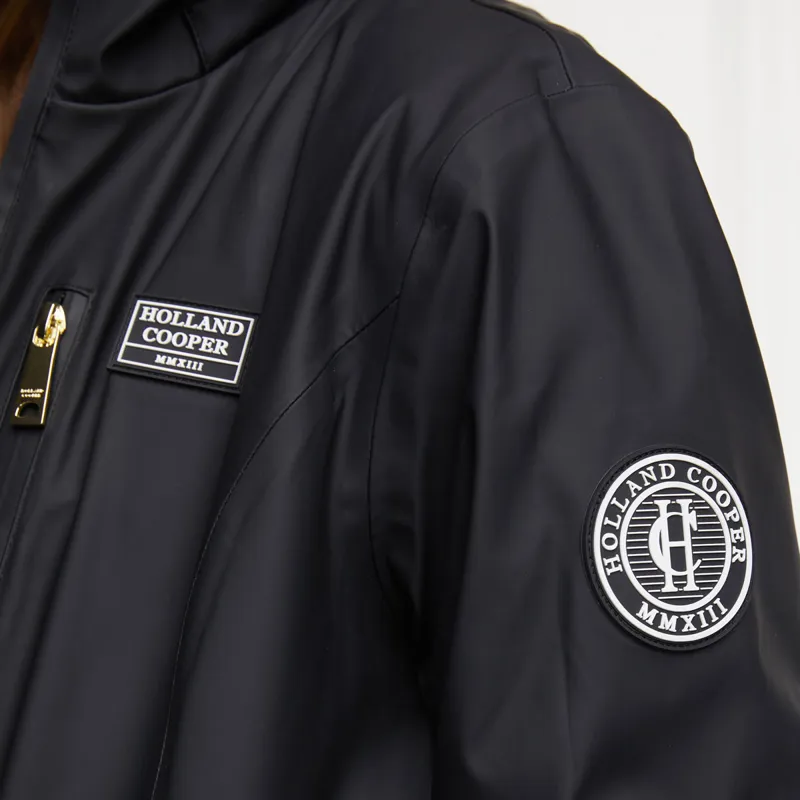 Holland Cooper Brecon Winter Ladies Long Waterproof Jacket - Black-2