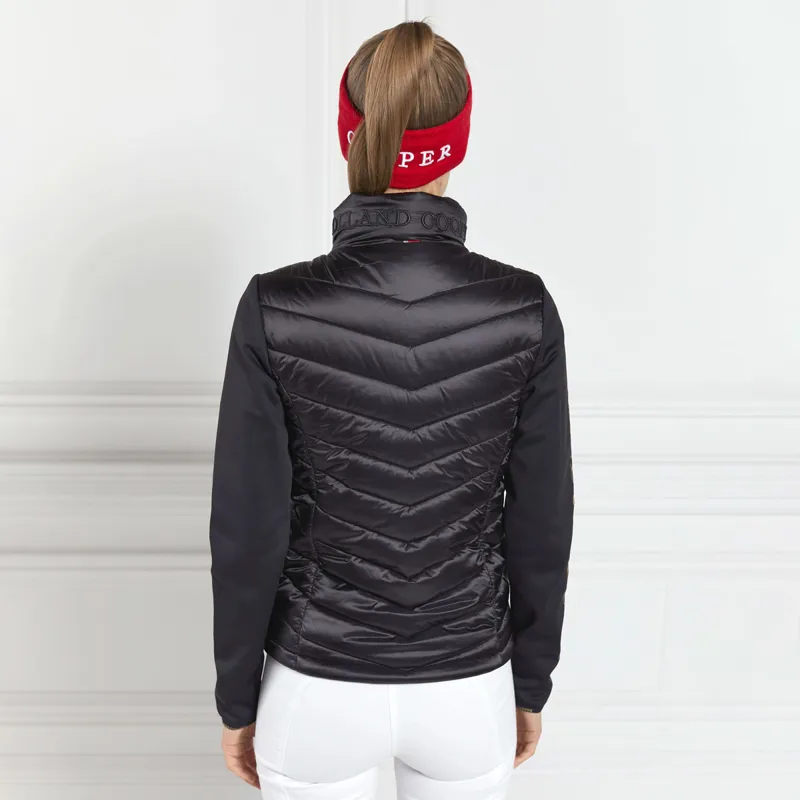 Holland Cooper Hybrid Puffer Ladies Quilted Jacket - Black-1