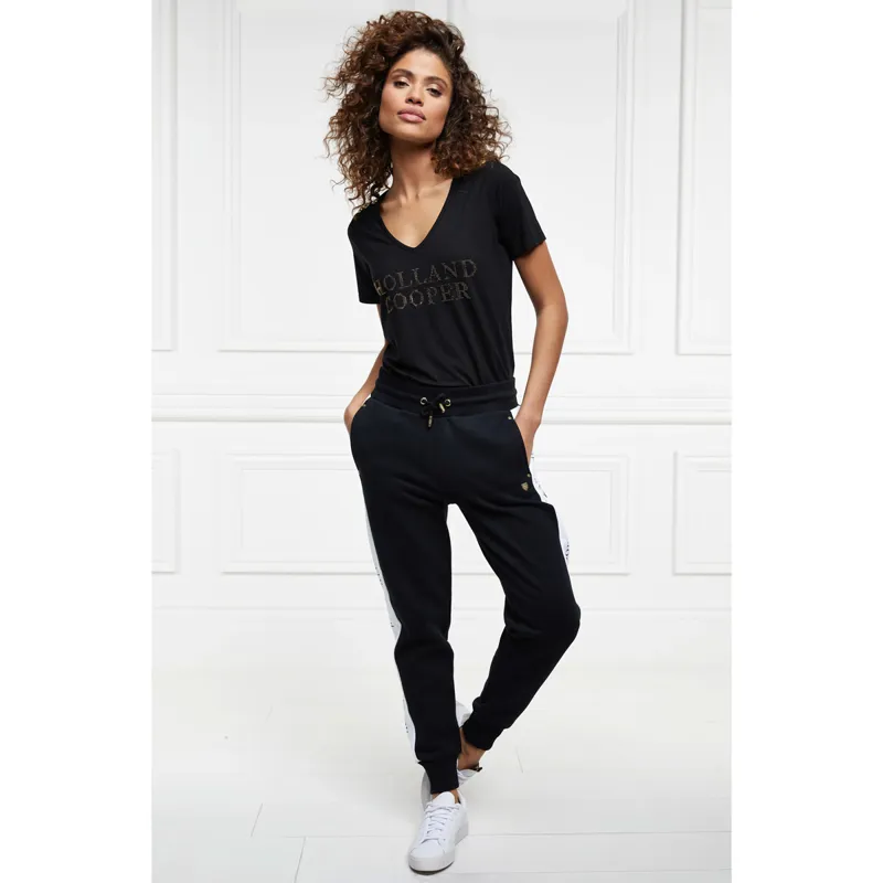 Holland Cooper Shield Ladies Joggers - Black-1