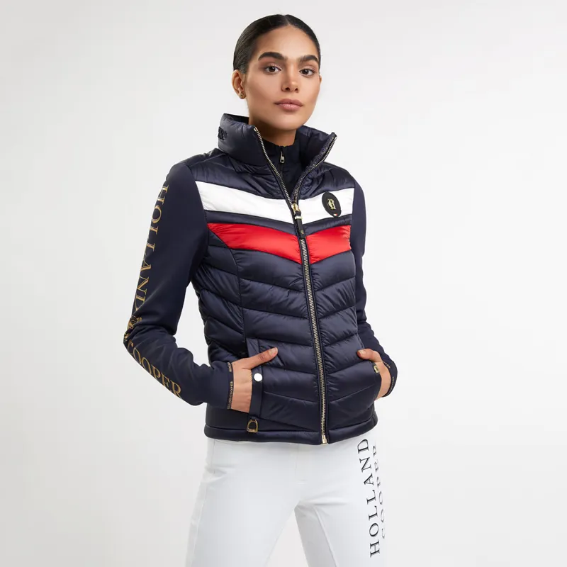 Ladies hybrid puffer jacket sale