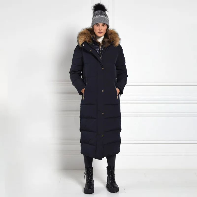 Holland Cooper Colorado Ladies Long Down Jacket - Ink