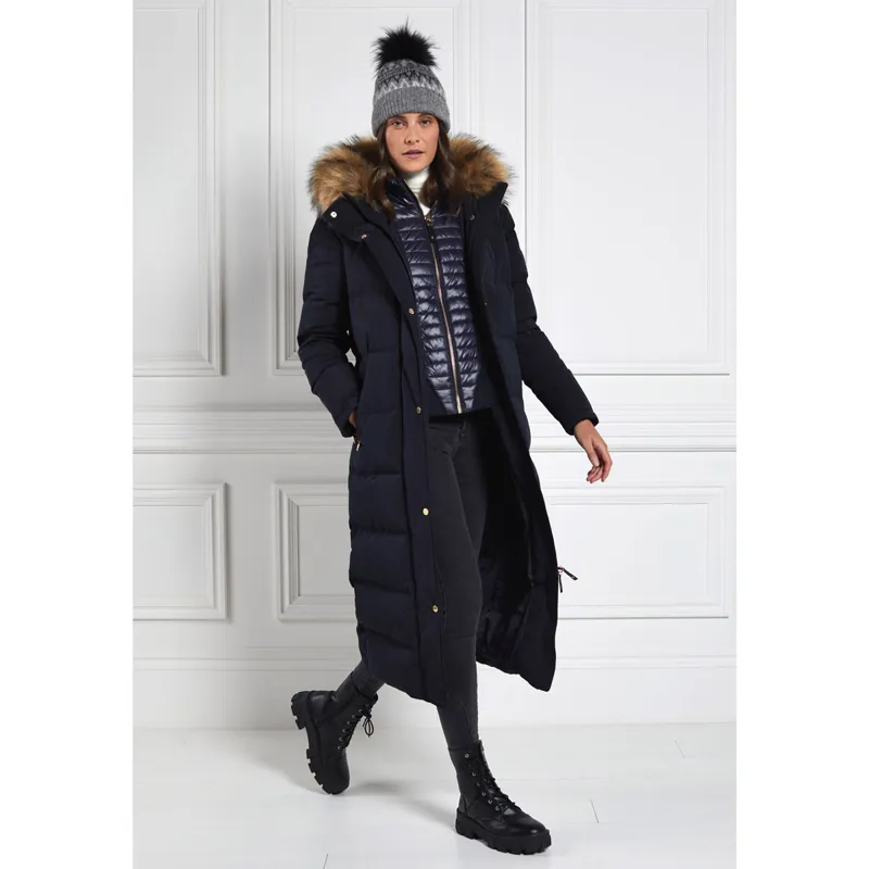 Holland Cooper Colorado Ladies Long Down Jacket - Ink-1