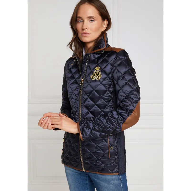 Holland Cooper Studland Ladies Quilted Jacket - Ink Navy-1