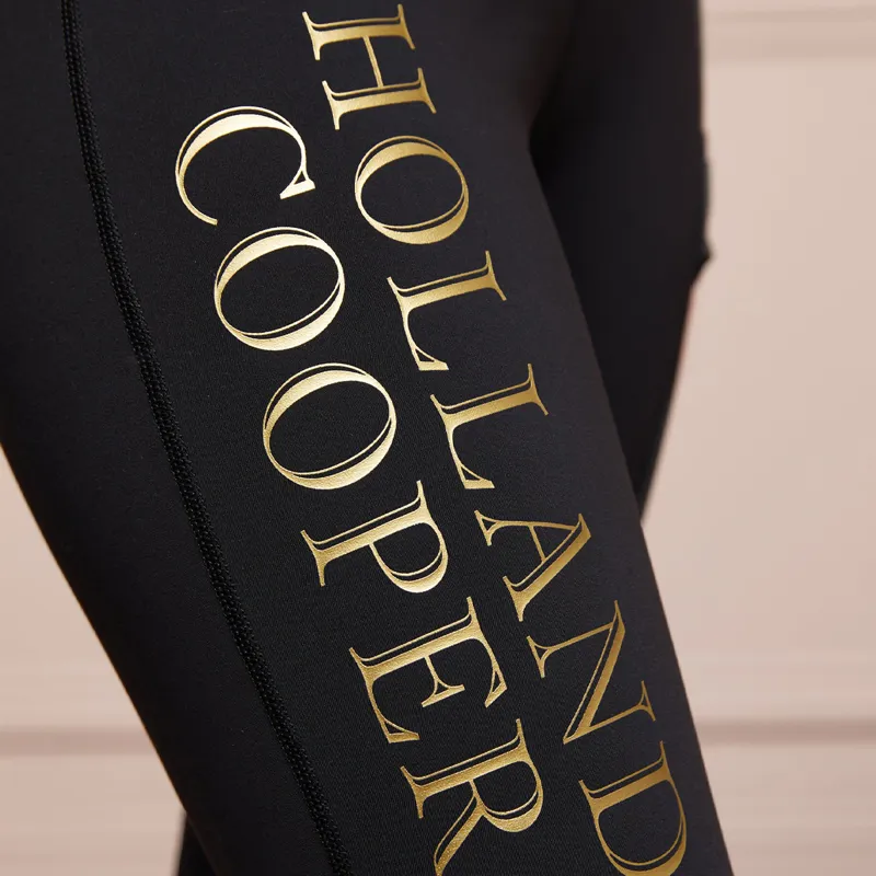 Holland Cooper Halcot Full Grip Ladies Thermal Riding Tights - Black-9