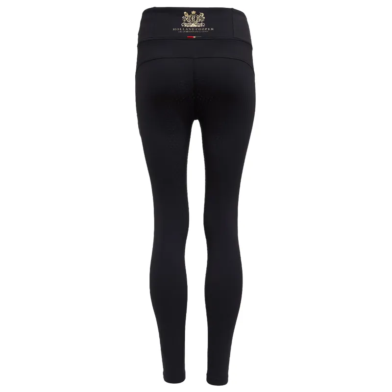 Holland Cooper Halcot Full Grip Ladies Thermal Riding Tights - Black-8