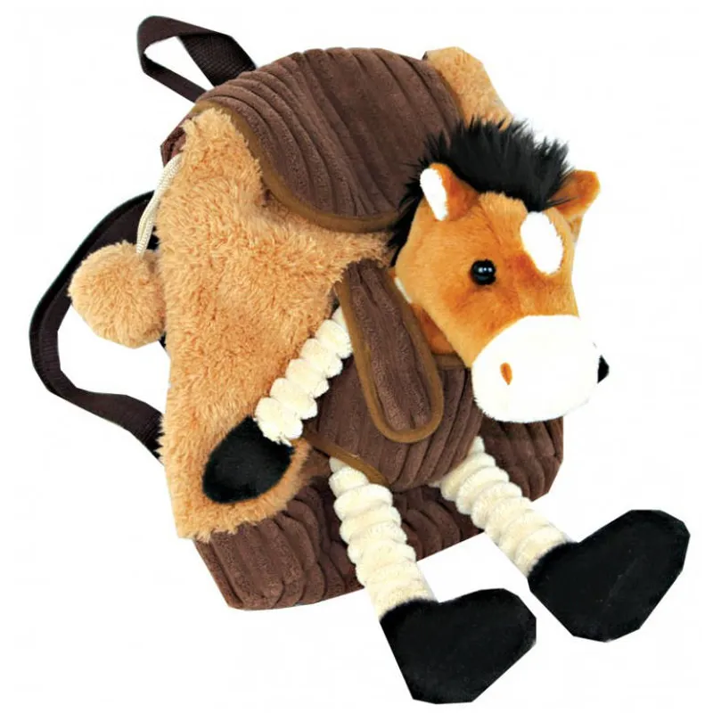 Grays Horse Rucksack with Detachable Toy - Brown
