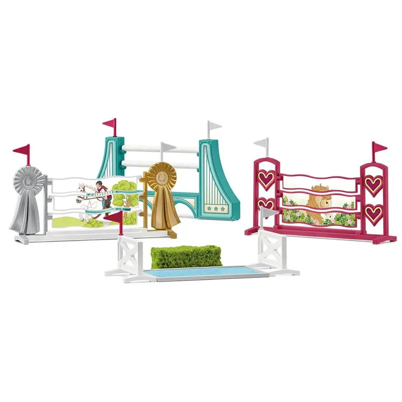 Schleich Horse Obstacle Course Accessories Toy Set