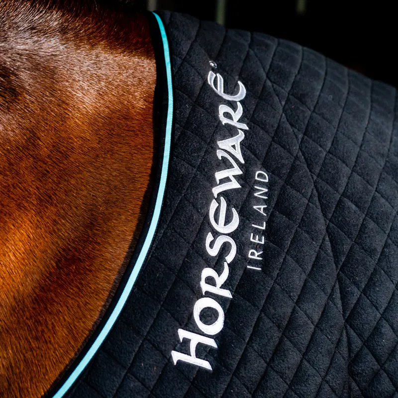Horseware Autumn Cooler Rug - Black/Aqua-5
