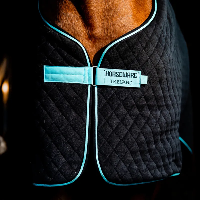 Horseware Autumn Cooler Rug - Black/Aqua-6