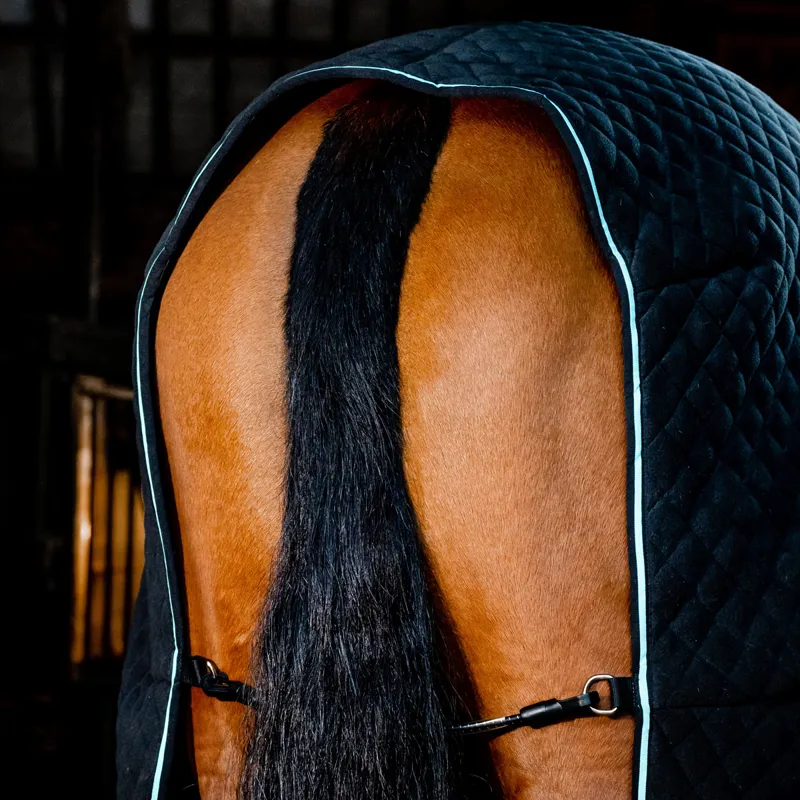 Horseware Autumn Cooler Rug - Black/Aqua-7