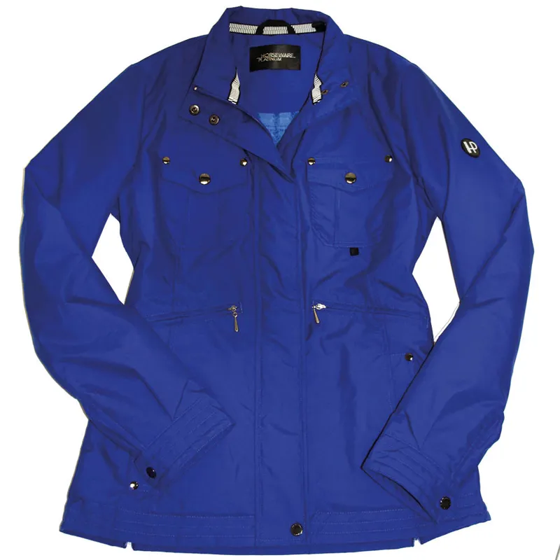 Horseware Platinum Lea Waterproof Ladies Jacket Royal Blue Redpost
