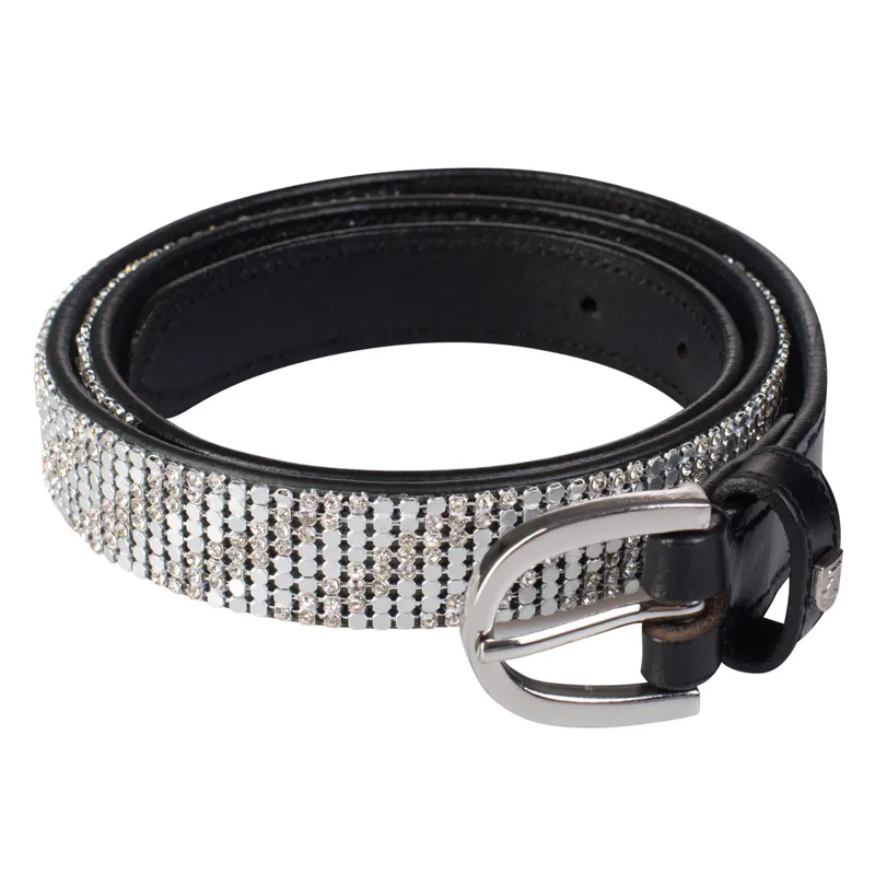 Horze Shine Leather Belt Black