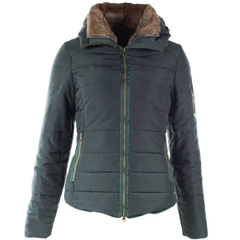 Horze Crescendo Sophia Padded Short Jacket - Midnight Green