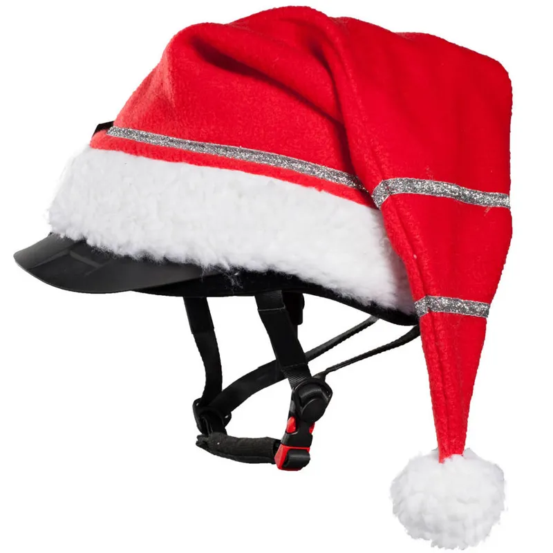 Horze Spirit Christmas Cap for Helmet - Red