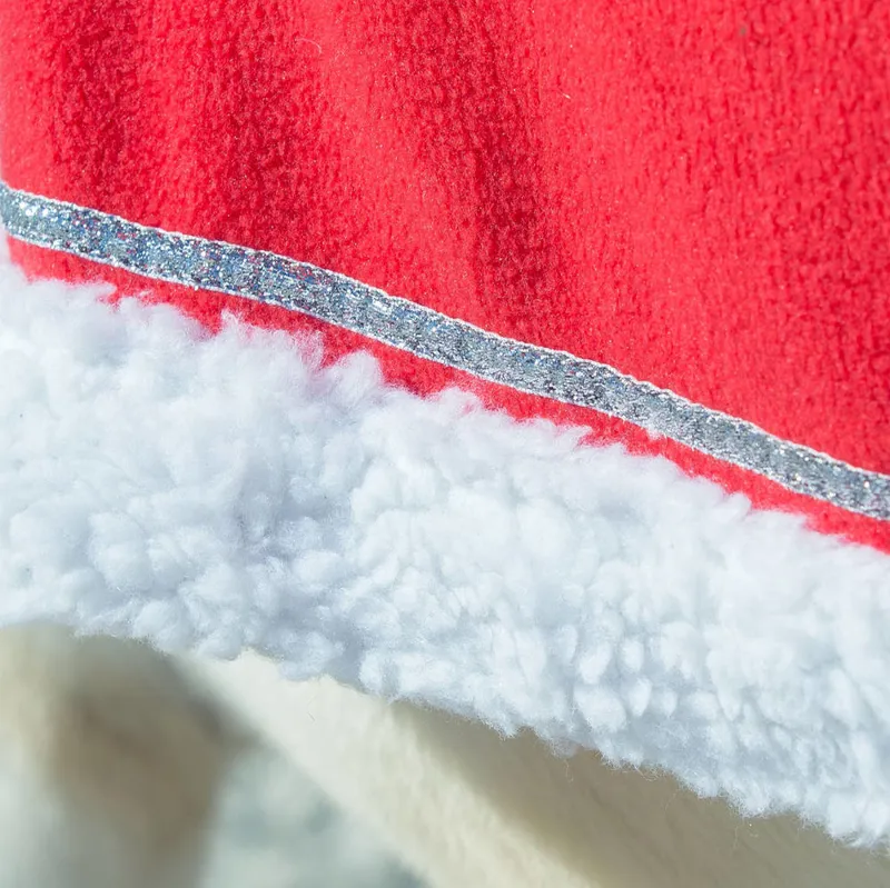 Horze Spirit Christmas Riding Rug - Red/Silver/White-1