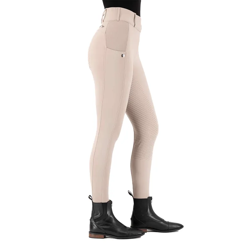 HV Polo Evi Full Grip Ladies Riding Tights - Sea Grass-3