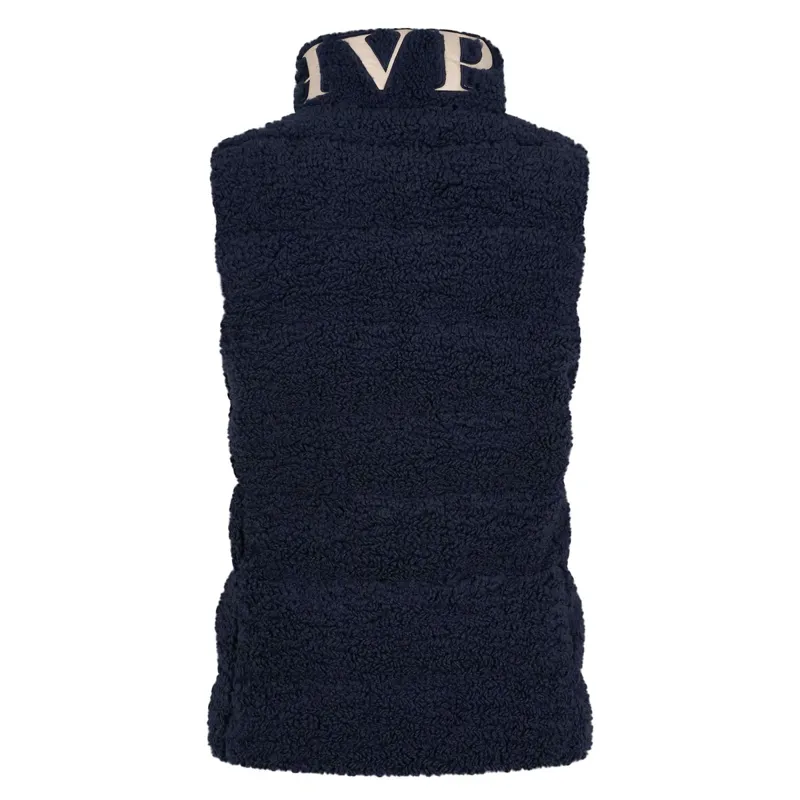 HV Polo Dayla Ladies Teddy Fleece Gilet - Navy-1