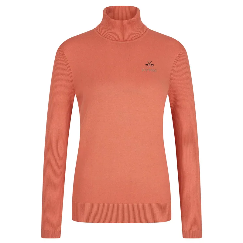 HV Polo Dorothy Ladies Roll Neck Pullover - Ginger