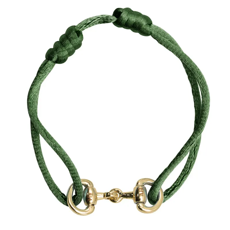HV Polo Kate Small Bit Bracelet - Green/Gold