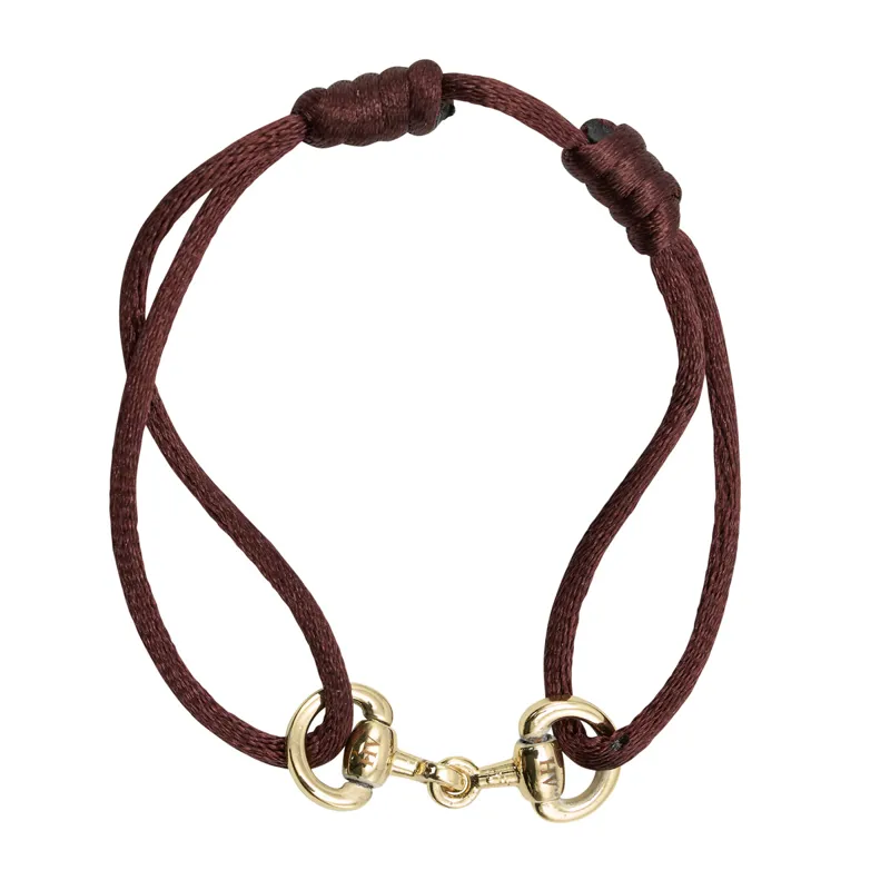 HV Polo Kate Small Bit Bracelet - Burgundy/Gold