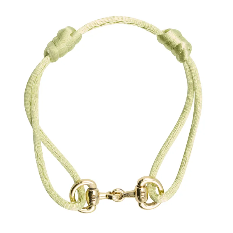 HV Polo Kate Small Bit Bracelet - Pistachio/Gold