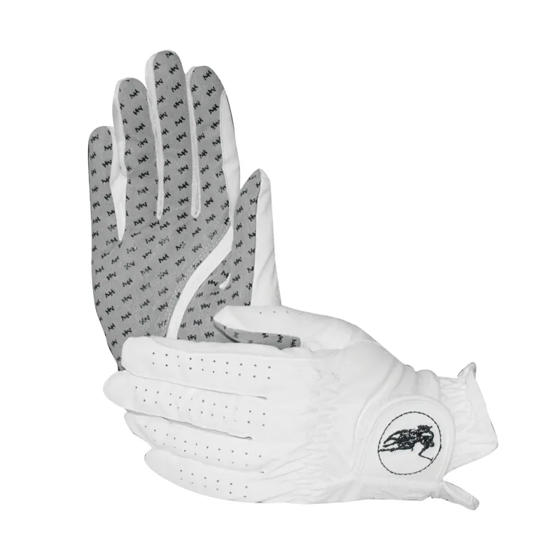 HV Polo Riding Gloves White/Grey