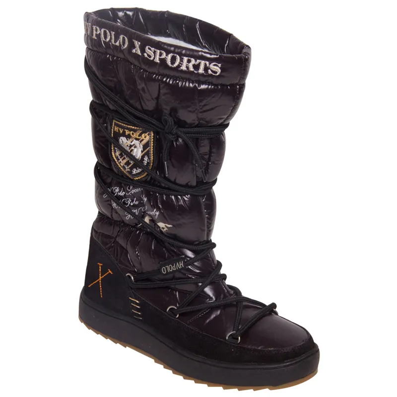 HV Polo Snow Boots Shiny - Black