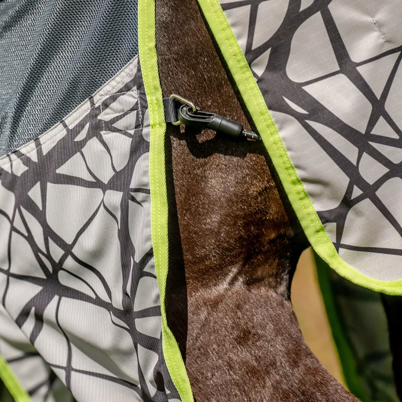 Amigo 3-In-1 Camofly Plus Detach-A-Neck Waterproof Fly Rug - Lime-2