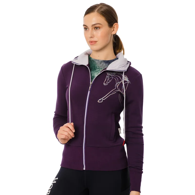 Horseware Flamboro Ladies Hoodie Purple
