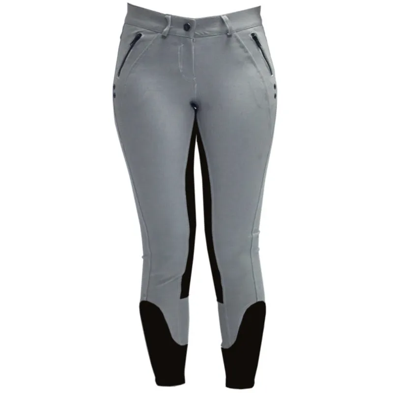 Horseware Denim Ladies Breeches Grey Denim Redpost Equestrian