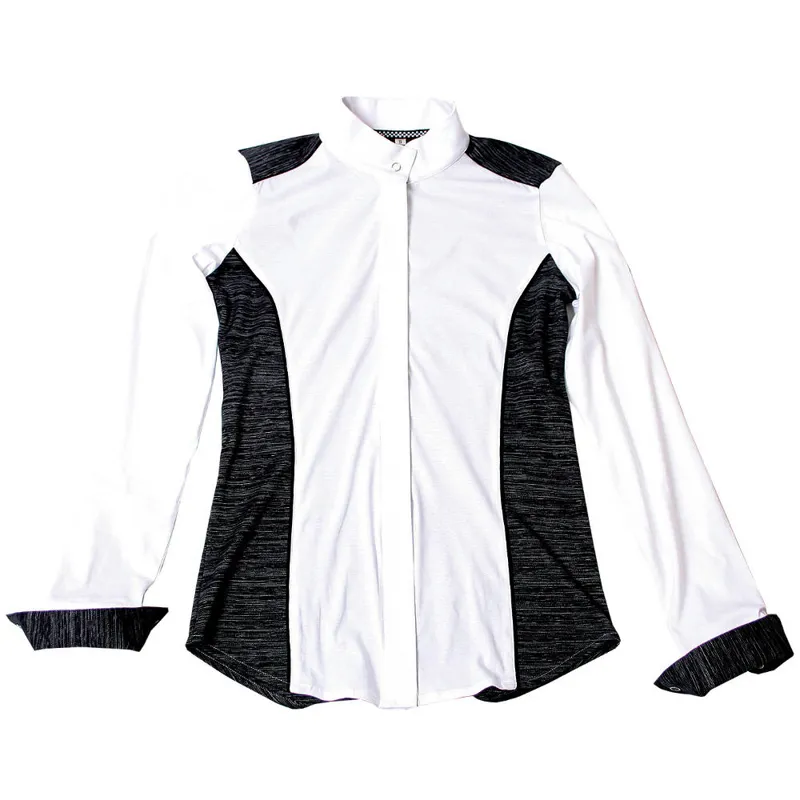 Horseware Platinum Elsa Winter Ladies Competition Shirt - White/Black-1