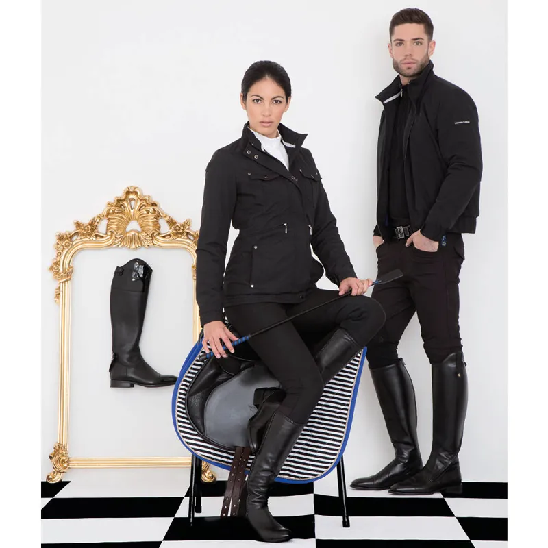 Horseware Platinum Enzo Mens Waterproof Bomber Jacket Shadow