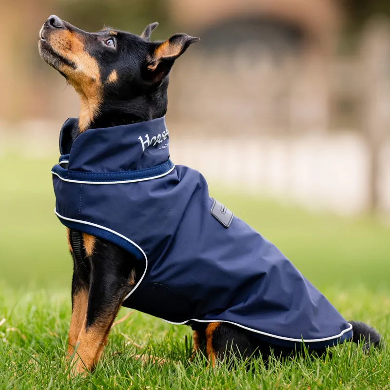 Horseware Signature Dog Rain Coat - Navy-2