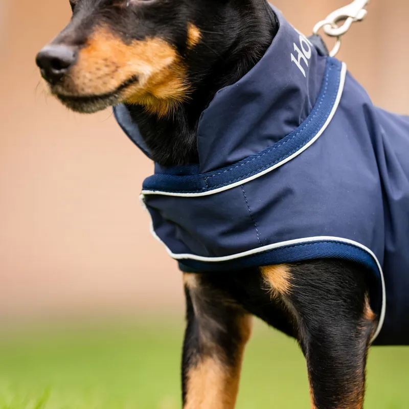Horseware Signature Dog Rain Coat - Navy-5