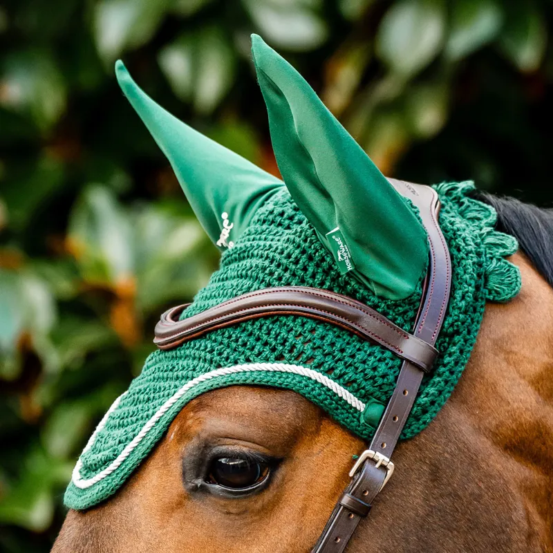 Horseware Signature Ear Net - Hunter Green-1
