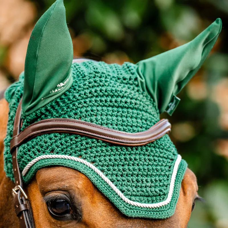 Horseware Signature Ear Net - Hunter Green-3