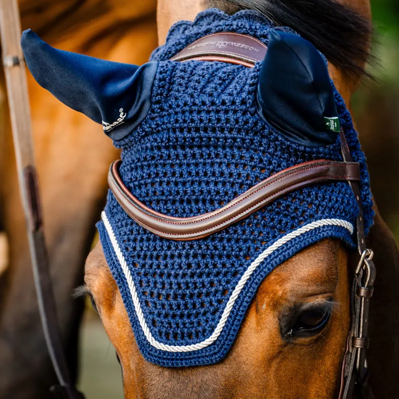 Horseware Signature Ear Net - Navy-2