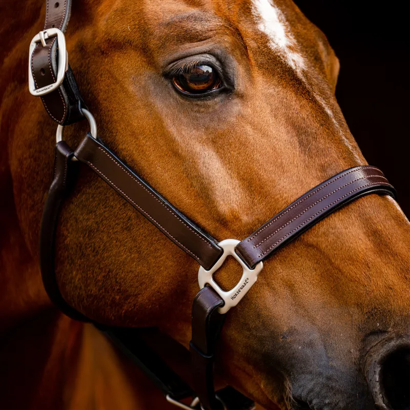 Horseware Signature Leather Headcollar - Brown-1