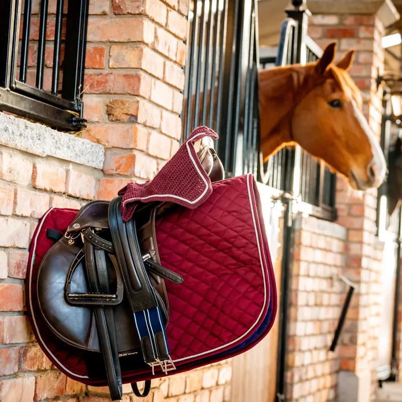 Horseware Signature Jumping Saddlecloth - Burgundy-3