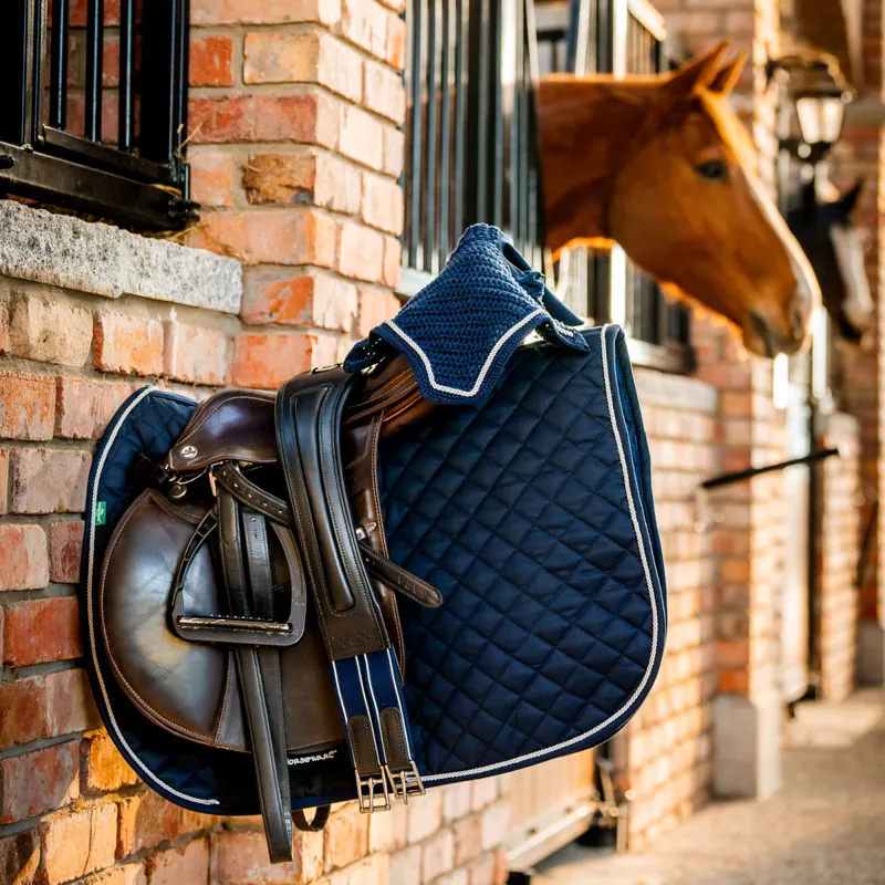Horseware Signature Jumping Saddlecloth - Navy-1