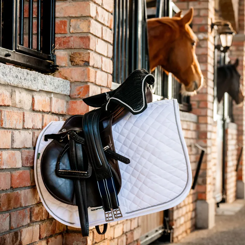 Horseware Signature Jumping Saddlecloth - White-2