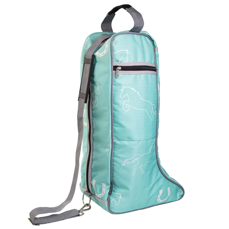 Hy This Esme Boot Bag - Mint/Grey