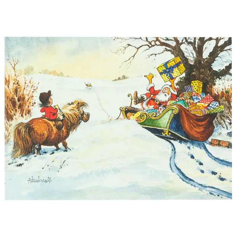 Hy Equestrian Thelwell Christmas Cards - 8 Pack-6